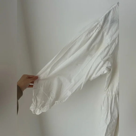 Vintage Cornell trading boho white prairie dress - Picture 6 of 13